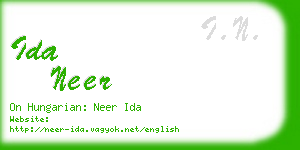 ida neer business card